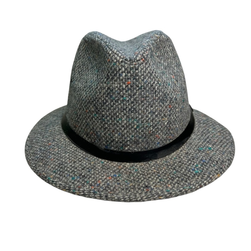 Pendleton 100% Virgin Wool Gray Tweed Men’s Medium Fedora Hat